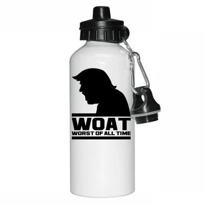 WOAT Anti Trump Worst Of All Time Aluminum Water Bottle