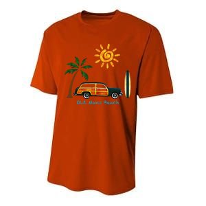 Woody Old Beach Coastal Great Beach Surf Performance Sprint T-Shirt