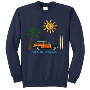 Woody Old Beach Coastal Great Beach Surf Sweatshirt