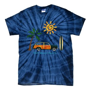 Woody Old Beach Coastal Great Beach Surf Tie-Dye T-Shirt