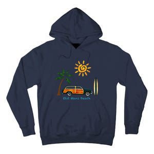 Woody Old Beach Coastal Great Beach Surf Tall Hoodie