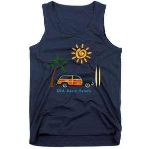 Woody Old Beach Coastal Great Beach Surf Tank Top