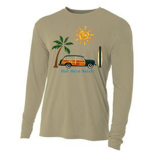 Woody Old Beach Coastal Great Beach Surf Cooling Performance Long Sleeve Crew