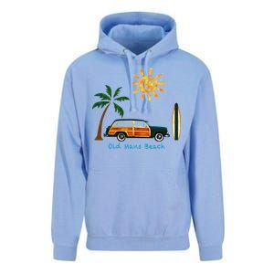 Woody Old Beach Coastal Great Beach Surf Unisex Surf Hoodie