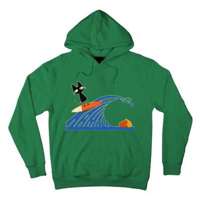 Wave Of Blue Cats Blue Cats Wave For Kamala Cats Tall Hoodie