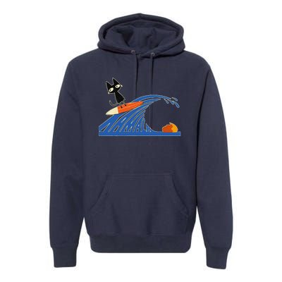 Wave Of Blue Cats Blue Cats Wave For Kamala Cats Premium Hoodie