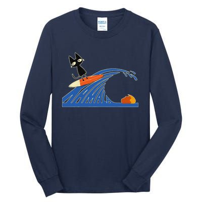 Wave Of Blue Cats Blue Cats Wave For Kamala Cats Tall Long Sleeve T-Shirt