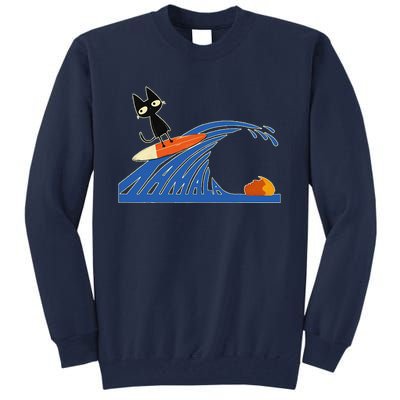 Wave Of Blue Cats Blue Cats Wave For Kamala Cats Tall Sweatshirt