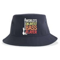 Worlds Okayest Bass Player Bassists Musician Sustainable Bucket Hat