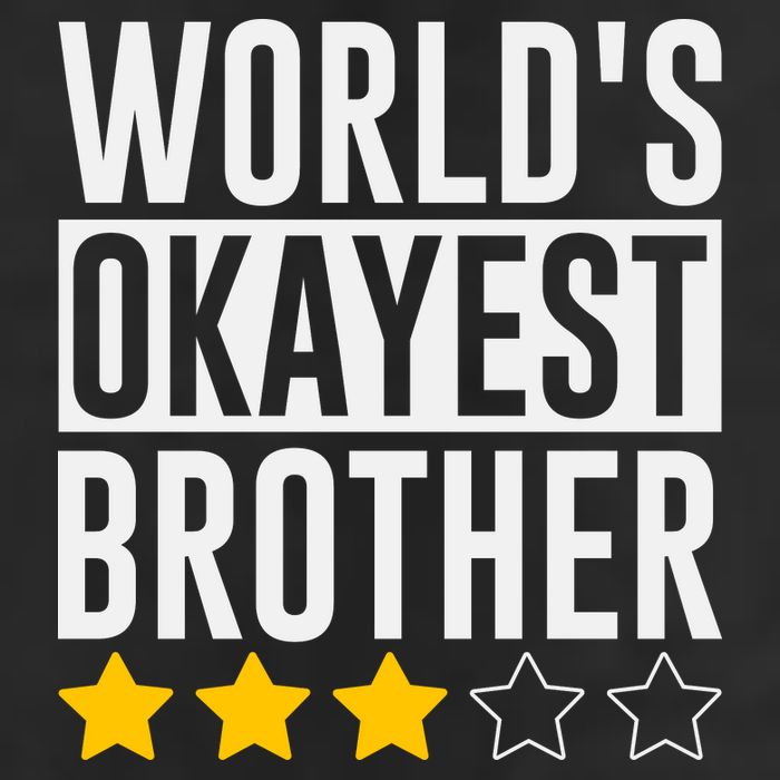 WorldS Okayest Brother Funny Slogan Adult Drive Performance Visor