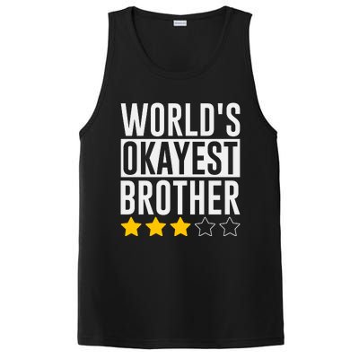 WorldS Okayest Brother Funny Slogan PosiCharge Competitor Tank