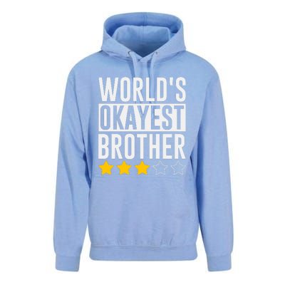 WorldS Okayest Brother Funny Slogan Unisex Surf Hoodie