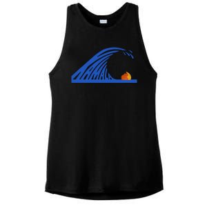 Wave Of Blue Kamala Harris Funny Anti Trump Ladies PosiCharge Tri-Blend Wicking Tank