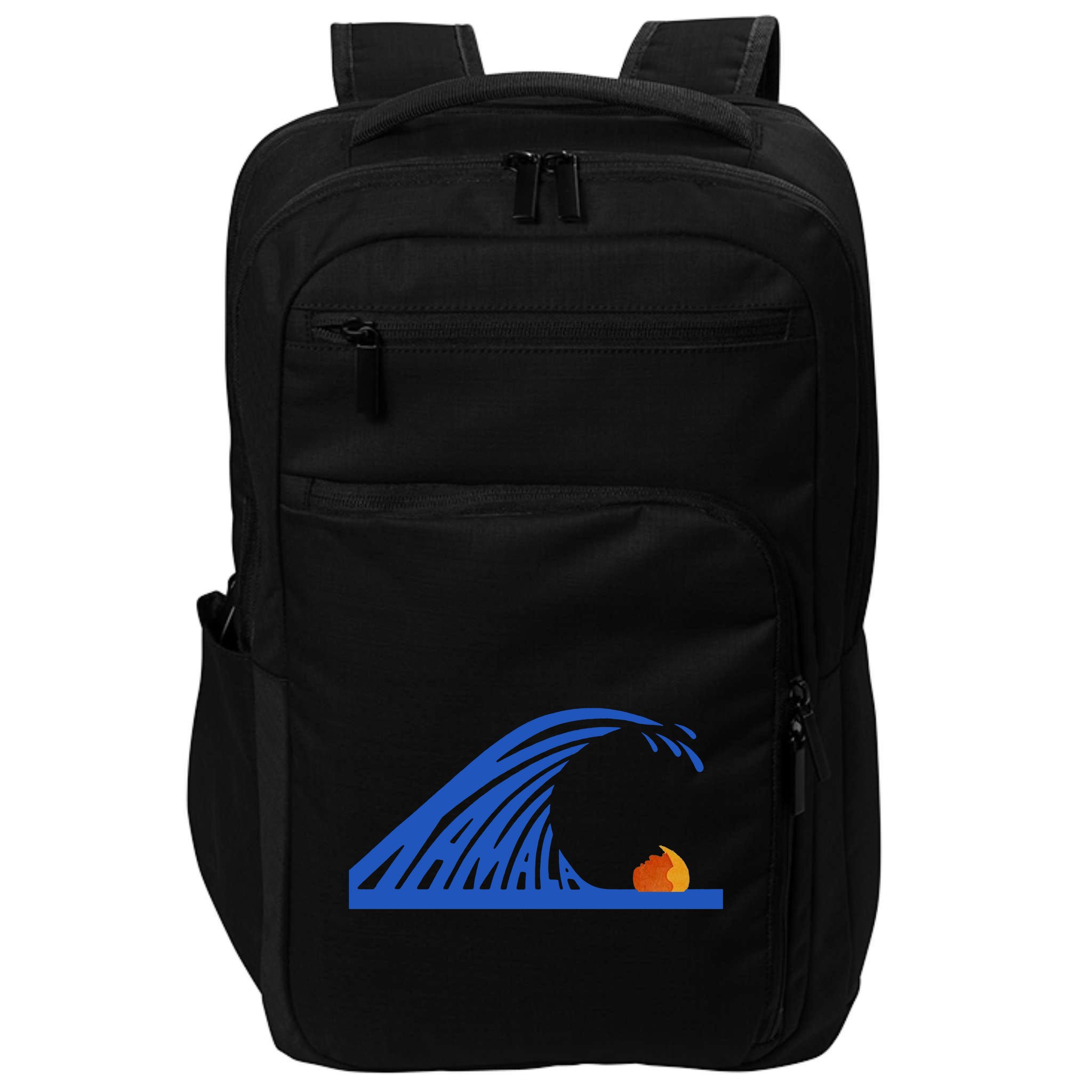 Wave Of Blue Kamala Harris Funny Anti Trump Impact Tech Backpack