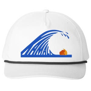 Wave Of Blue Kamala Harris Funny Anti Trump Snapback Five-Panel Rope Hat