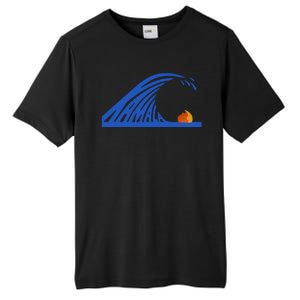 Wave Of Blue Kamala Harris Funny Anti Trump Tall Fusion ChromaSoft Performance T-Shirt