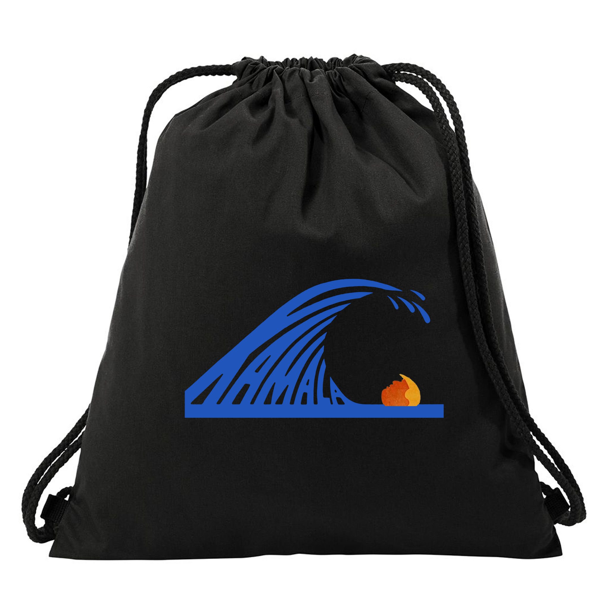 Wave Of Blue Kamala Harris Funny Anti Trump Drawstring Bag