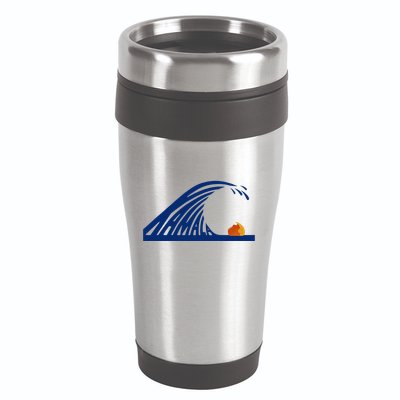 Wave Of Blue Kamala Harris Funny Anti Trump 16oz Travel Tumbler