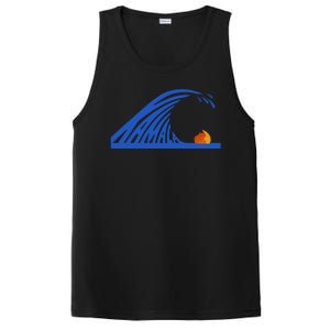 Wave Of Blue Kamala Harris Funny Anti Trump PosiCharge Competitor Tank