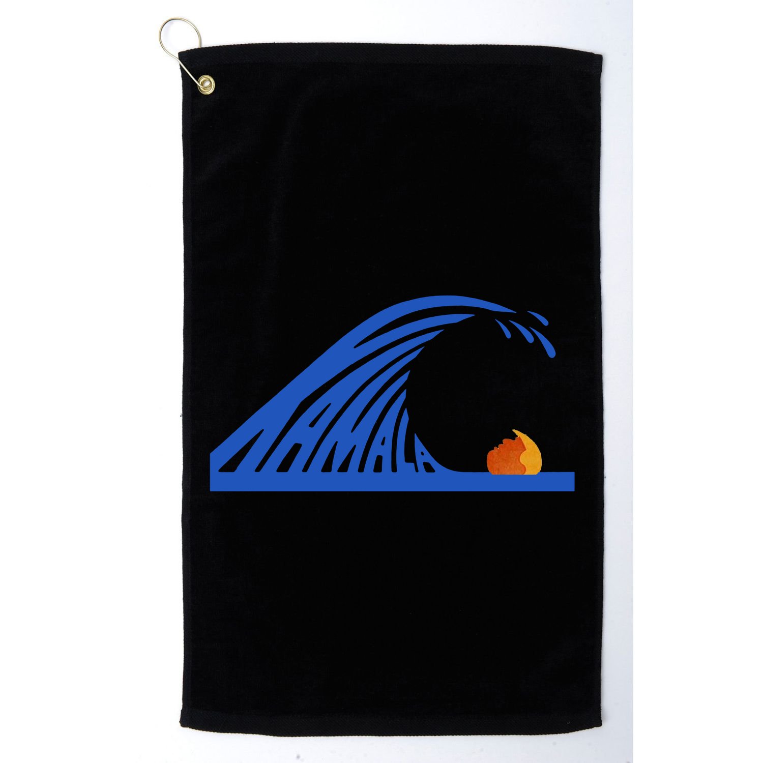 Wave Of Blue Kamala Harris Funny Anti Trump Golf Towel