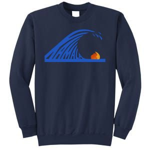 Wave Of Blue Kamala Harris Funny Anti Trump Sweatshirt