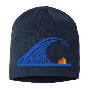 Wave Of Blue Kamala Harris Funny Anti Trump Sustainable Beanie