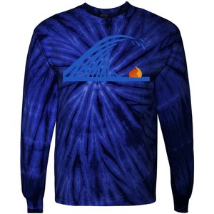 Wave Of Blue Kamala Harris Funny Anti Trump Tie-Dye Long Sleeve Shirt