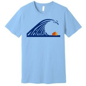 Wave Of Blue Kamala Harris Funny Anti Trump Premium T-Shirt