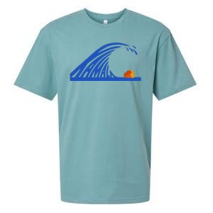 Wave Of Blue Kamala Harris Funny Anti Trump Sueded Cloud Jersey T-Shirt