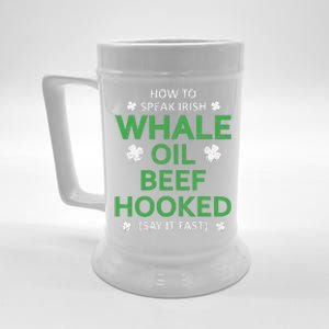 Whale Oil Beef Hooked Funny St Patricks Paddys Day Irish Beer Stein