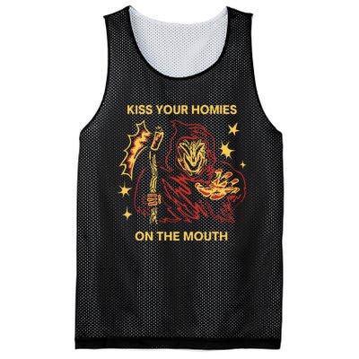 Wizard Of Barge Kiss Your Homies On The Mouth Mesh Reversible Basketball Jersey Tank