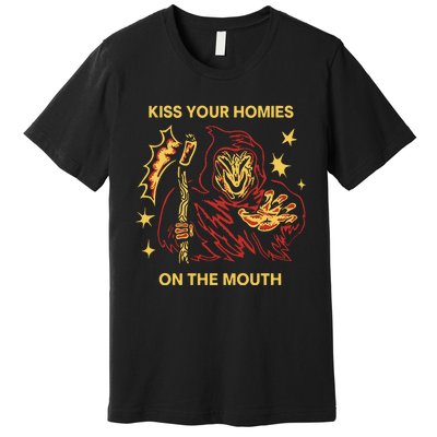 Wizard Of Barge Kiss Your Homies On The Mouth Premium T-Shirt