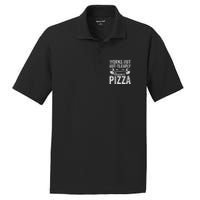 Works Out But Clearly Loves Pizza Tees I Love Pizza PosiCharge RacerMesh Polo