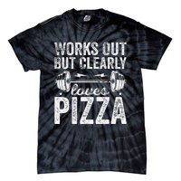 Works Out But Clearly Loves Pizza Tees I Love Pizza Tie-Dye T-Shirt