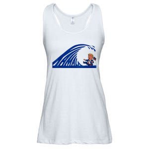 Wave Of Blue Cats For Kamala Funny Trump For Ladies For Guy Ladies Essential Flowy Tank