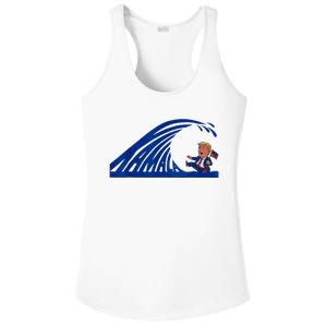 Wave Of Blue Cats For Kamala Funny Trump For Ladies For Guy Ladies PosiCharge Competitor Racerback Tank