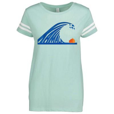 Wave Of Blue Cats For Kamala Enza Ladies Jersey Football T-Shirt