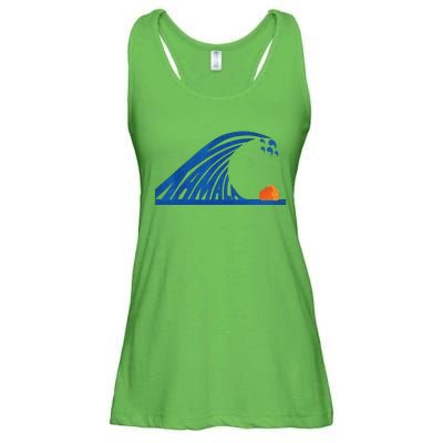 Wave Of Blue Cats For Kamala Ladies Essential Flowy Tank