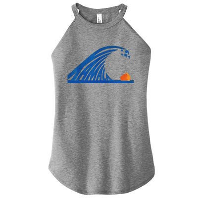 Wave Of Blue Cats For Kamala Women's Perfect Tri Rocker Tank