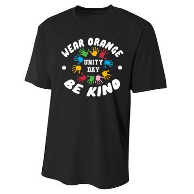 Wear Orange Be Kind Performance Sprint T-Shirt