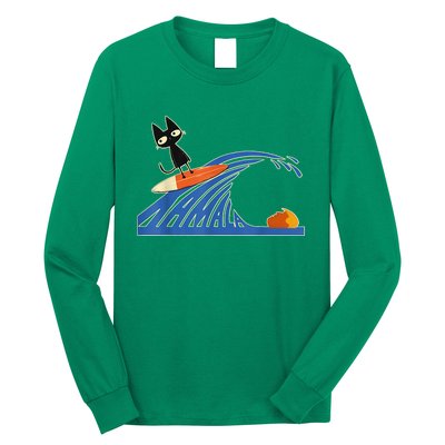 Wave Of Blue Cats Blue Cats Wave For Kamala Cats Funny Long Sleeve Shirt