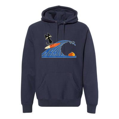 Wave Of Blue Cats Blue Cats Wave For Kamala Cats Funny Premium Hoodie