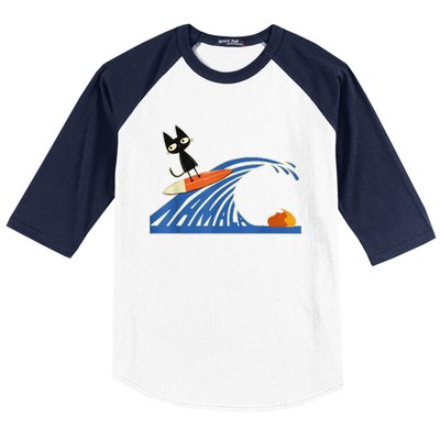 Wave Of Blue Cats Blue Cats Wave For Kamala Cats Funny Baseball Sleeve Shirt