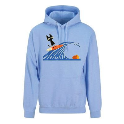 Wave Of Blue Cats Blue Cats Wave For Kamala Cats Funny Unisex Surf Hoodie