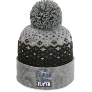 World's Okayest Billiards Player Billiards Dad Gift For Mother's Day The Baniff Cuffed Pom Beanie