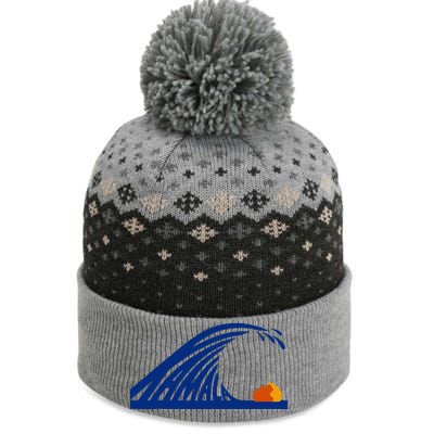 Wave Of Blue Cats For Kamala Funny Trump For Ladies For Guy The Baniff Cuffed Pom Beanie