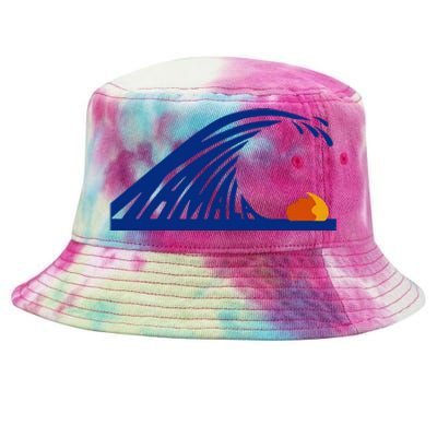 Wave Of Blue Cats For Kamala Funny Trump For Ladies For Guy Tie-Dyed Bucket Hat