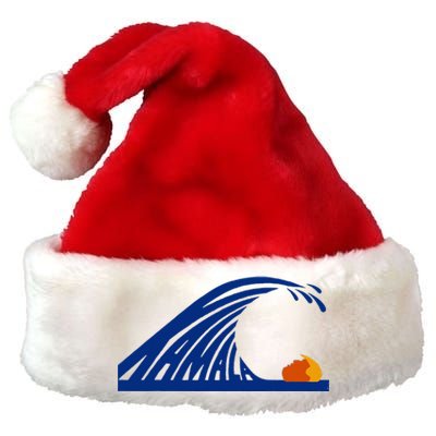 Wave Of Blue Cats For Kamala Funny Trump For Ladies For Guy Premium Christmas Santa Hat