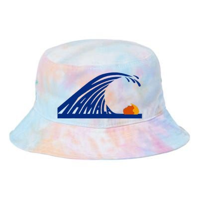 Wave Of Blue Cats For Kamala Funny Trump For Ladies For Guy Tie Dye Newport Bucket Hat