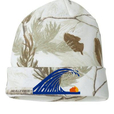 Wave Of Blue Cats For Kamala Funny Trump For Ladies For Guy Kati Licensed 12" Camo Beanie